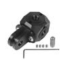 Aluminum 1/4" Screw Hole Bracket Mount Adapter with Dual Slot Mount for Monopod Selfie Stick DSLR Cage Rig Action Cameras Photography Accessories