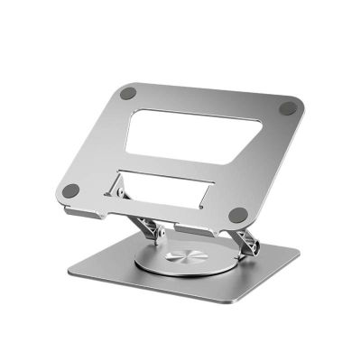 KAYNO Notebook Bracket Aluminum Alloy Silica Gel pad Non-Slip Bracket Folding Adjustable Height 360 Degree Rotating Bracket
