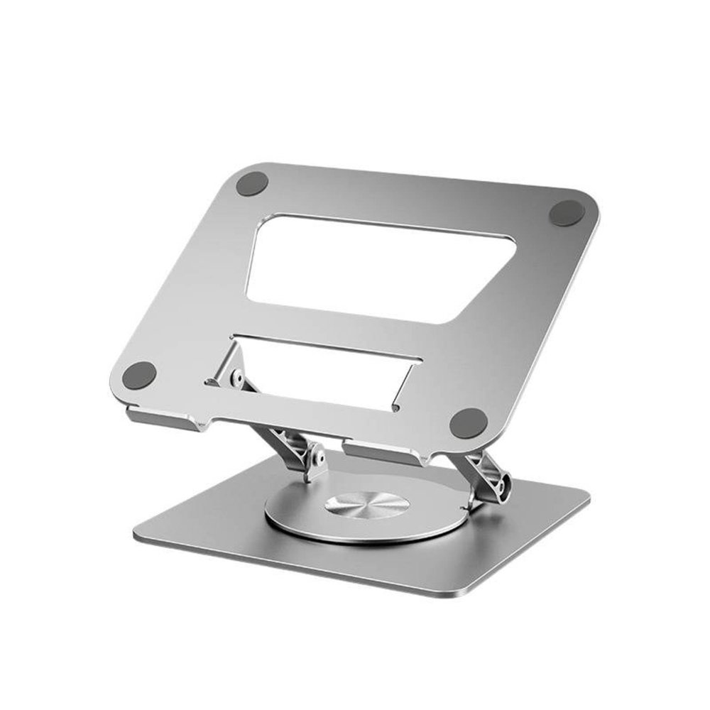 KAYNO Notebook Bracket Aluminum Alloy Silica Gel pad Non-Slip Bracket Folding Adjustable Height 360 Degree Rotating Bracket