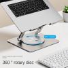 KAYNO Notebook Bracket Aluminum Alloy Silica Gel pad Non-Slip Bracket Folding Adjustable Height 360 Degree Rotating Bracket view 2
