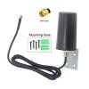 Banyanxin 5G 4G 3GGSM Aerial IP67 Waterproof Indoor Outdoor External WiFi Omni 15dbi Antenna for Signal Booste with 1.5m Cable (Black 1.5m SMA Male) view 2