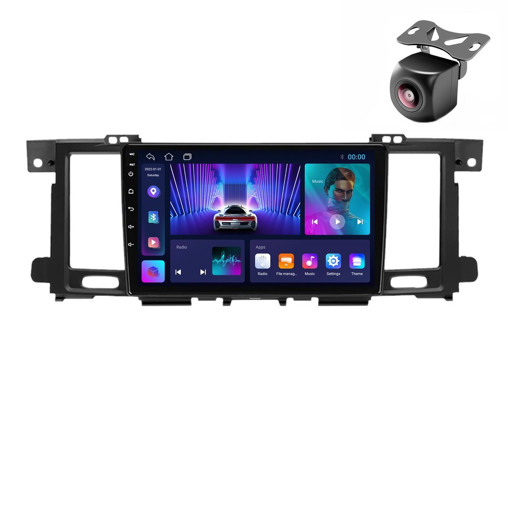 Android 12 System for Nissan Patrol Y62 2010 2011 2012 2013 2014 2015-2020 Car Stereo Radio with FM SWC Camera Built-in Car-Play Android Auto GPS Navigation Touch Screen Upgrade (M150S 4core 2+32G)