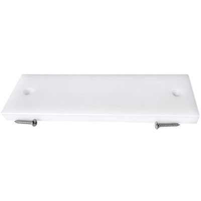 BZBMGMO Transom Transducer Boat Mounting Board Plate 3.5" *12" PVC Stainless Screws-White