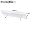 BZBMGMO Transom Transducer Boat Mounting Board Plate 3.5" *12" PVC Stainless Screws-White view 2