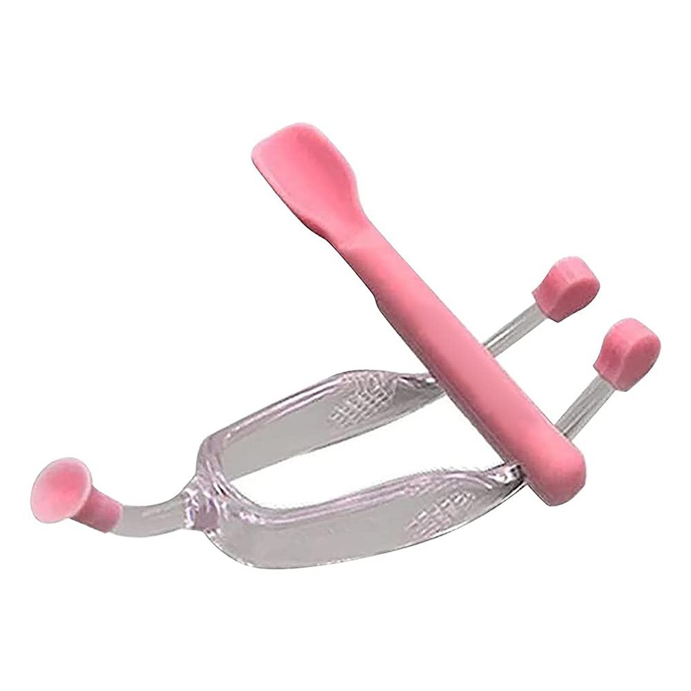 Lens Tweezers and Spoon Set, Silicone, Soft Rounded Spoon, Travel Size, Safer Option, Complete Tools for Handling Lenses