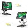 8.5" Digital Microscope, 5X-260X Electronic Video Microscopes with Remote Control and 11 Ajustable LED Lights, 1080P USB Coin Magnifier and Adjustable Bracket, for Phone Repairing, Circuit Board view 4