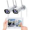 Camcamp 2K Wireless Security Camera System - 7 Touchscreen Monitor with 2 Outdoor Cameras, No WiFi Required, Color Night Vision, 2-Way Audio, 32GB SD Card view 1
