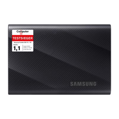 Samsung T9 Portable SSD 1TB, Up to 2,000MB/s, USB 3.2 Gen 2x2 External Solid State Drive, Up to 3 m Drop Resistant, for Creative Professionals, Youtubers, Content Creators, Mac Compatible, MU-PG1T0B