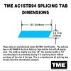 Splicing Tape Tabs Open Reel Audio Die Cut for Tape Decks EZ Peel Roll of 100 Tabs Does NOT Include Block in Photo- Used for Illustration ONLY view 3