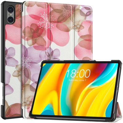 Gylint Case for TECLAST T50 Pro 11 inch Tablet, Folding Folio Ultra-Thin PU Leather Stand Case Cover for Teclast T50 Pro Flower