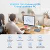 VENOEN Fanless Firewall Software Mini PC, Router Server, 6 2.5Gbe I225 LAN, Celeron J4125, 4GB DDR4 RAM 256GB SSD, HD-MI, RS232 COM, WiFi, Small Computer, Windows 10, Auto Power On, Network Appliance view 2
