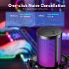 MAONO USB Gaming Microphone with Noise Cancellation, Computer PC Condenser Mic with RGB Light, Mute, Gain, Monitoring for Streaming, Podcast, YouTube, Twitch, Discord, PS5, PS4, GamerWave DGM20S view 2