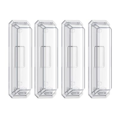 CLYMENE 4 Pack Light Switch Cover Guard, Child Proof Wall Switch Cover Protects Lights or Switches from Getting Accidentally Turned ON or OFF by Children and Adults, Toggle Style (Clear)