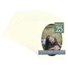 Textured Cream Acid Free 28x40 Oval Picture Frame Mat with White Core Bevel Cut for 24x36 Pictures - Fits 28x40 Frame - Pack of 25 Matboard Show Kits With Acid Free Backings & Clear Bags view 1