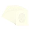Textured Cream Acid Free 28x40 Oval Picture Frame Mat with White Core Bevel Cut for 24x36 Pictures - Fits 28x40 Frame - Pack of 25 Matboard Show Kits With Acid Free Backings & Clear Bags view 3