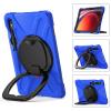360 Rotation Case for Samsung Galaxy Tab S9 11'' 2023/S8 2022/S7 2020with Shoulder Strap S Pen Holder Rotatable Kickstand/Handle Rugged Silicone Case (Blue) view 2