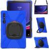 360 Rotation Case for Samsung Galaxy S9 Ultra 14.6'' 2023/S8 Ultra 14.6'' 2022with Shoulder Strap S Pen Holder Rotatable Kickstand/Handle Rugged Silicone Case (Blue) view 1