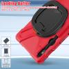 360 Rotation Case for Samsung Galaxy Tab S9 11'' 2023/S8 2022/S7 2020with Shoulder Strap S Pen Holder Rotatable Kickstand/Handle Rugged Silicone Case (Red) view 4