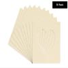 CountryArtHouse Fresh Linen Canvas Acid Free 10x10 Heart Picture Frame Mat with White Core Bevel Cut for 6x6 Pictures - Fits 10x10 Frame - Pack of 10 Matboards view 2