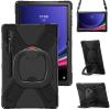 360 Rotation Case for Samsung Galaxy S9 Ultra 14.6'' 2023/S8 Ultra 14.6'' 2022with Shoulder Strap S Pen Holder Rotatable Kickstand/Handle Rugged Silicone Case (Balck) view 1