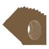 CountryArtHouse Aged Oak Brown Acid Free 28x40 Oval Picture Frame Mat with White Core Bevel Cut for 24x36 Pictures - Fits 28x40 Frame - Pack of 10 Matboards view 3
