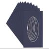 CountryArtHouse Navy Blue Acid Free 16x20 Oval Picture Frame Mat with White Core Bevel Cut for 13x18 Pictures - Fits 16x20 Frame - Pack of 10 Matboard Show Kits with Acid Free Backings & Clear Bags view 1