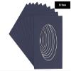 CountryArtHouse Navy Blue Acid Free 16x20 Oval Picture Frame Mat with White Core Bevel Cut for 13x18 Pictures - Fits 16x20 Frame - Pack of 10 Matboard Show Kits with Acid Free Backings & Clear Bags view 2