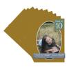 CountryArtHouse Metallic Gold Acid Free 28x40 Oval Picture Frame Mat with White Core Bevel Cut for 24x36 Pictures - Fits 28x40 Frame - Pack of 10 Matboards view 1