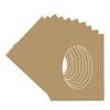 CountryArtHouse Rattan Beige Acid Free 16x20 Oval Picture Frame Mat with White Core Bevel Cut for 13x18 Pictures - Fits 16x20 Frame - Pack of 10 Matboards view 3