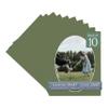 CountryArtHouse Dill Green Acid Free 16x20 Oval Picture Frame Mat with White Core Bevel Cut for 13x18 Pictures - Fits 16x20 Frame - Pack of 10 Matboard Show Kits with Acid Free Backings & Clear Bags view 1