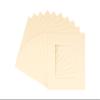 CountryArtHouse Cream Acid Free 12x12 Square Picture Frame Mat with White Core Bevel Cut for 8x8 Pictures - Fits 12x12 Frame - Pack of 25 Matboard Show Kits With Acid Free Backings & Clear Bags view 1