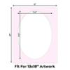 CountryArtHouse Soft Pink Acid Free 16x20 Oval Picture Frame Mat with White Core Bevel Cut for 13x18 Pictures - Fits 16x20 Frame - Pack of 25 Matboards view 2