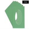Turf Green Jade Acid Free 28x40 Oval Picture Frame Mat with White Core Bevel Cut for 24x36 Pictures - Fits 28x40 Frame - Pack of 10 Matboard Show Kits With Acid Free Backings & Clear Bags view 2
