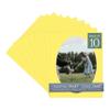 CountryArtHouse Yellow Acid Free 16x20 Oval Picture Frame Mat with White Core Bevel Cut for 13x18 Pictures - Fits 16x20 Frame - Pack of 10 Matboard Show Kits with Acid Free Backings & Clear Bags view 1