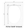 CountryArtHouse Oyster Shell White Acid Free 16x20 Oval Picture Frame Mat with White Core Bevel Cut for 13x18 Pictures - Fits 16x20 Frame - Pack of 10 Matboards view 2