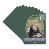 Hunter Green Acid Free 28x40 Oval Picture Frame Mat with White Core Bevel Cut for 24x36 Pictures - Fits 28x40 Frame - Pack of 10 Matboard Show Kits With Acid Free Backings & Clear Bags view 1