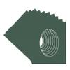 Hunter Green Acid Free 28x40 Oval Picture Frame Mat with White Core Bevel Cut for 24x36 Pictures - Fits 28x40 Frame - Pack of 10 Matboard Show Kits With Acid Free Backings & Clear Bags view 3
