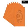Basketball Texture Acid Free 8x11 Oval Picture Frame Mat with White Core Bevel Cut for 5.5x8.5 Pictures - Fits 8x11 Frame - Pack of 10 Matboard Show Kits With Acid Free Backings & Clear Bags view 2
