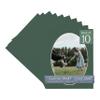 Hunter Green Acid Free 16x20 Oval Picture Frame Mat with White Core Bevel Cut for 13x18 Pictures - Fits 16x20 Frame - Pack of 10 Matboard Show Kits With Acid Free Backings & Clear Bags view 1