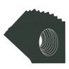 CountryArtHouse Black Acid Free 28x40 Oval Picture Frame Mat with White Core Bevel Cut for 24x36 Pictures - Fits 28x40 Frame - Pack of 10 Matboard Show Kits with Acid Free Backings & Clear Bags view 3