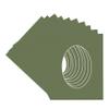 CountryArtHouse Dill Green Acid Free 28x40 Oval Picture Frame Mat with White Core Bevel Cut for 24x36 Pictures - Fits 28x40 Frame - Pack of 10 Matboards view 3