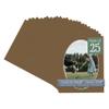 CountryArtHouse Aged Oak Brown Acid Free 16x20 Oval Picture Frame Mat with White Core Bevel Cut for 13x18 Pictures - Fits 16x20 Frame - Pack of 25 Matboards view 1