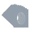 CountryArtHouse Mid Grey Acid Free 28x40 Oval Picture Frame Mat with White Core Bevel Cut for 24x36 Pictures - Fits 28x40 Frame - Pack of 10 Matboard Show Kits with Acid Free Backings & Clear Bags view 3