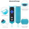 2 Pack Cute Roku Remote Cover - Silicone Protective Case for Roku TV TCL - Anti Slip Remote Sleeve Glow in The Dark (Glow Green + Glow Blue) view 4