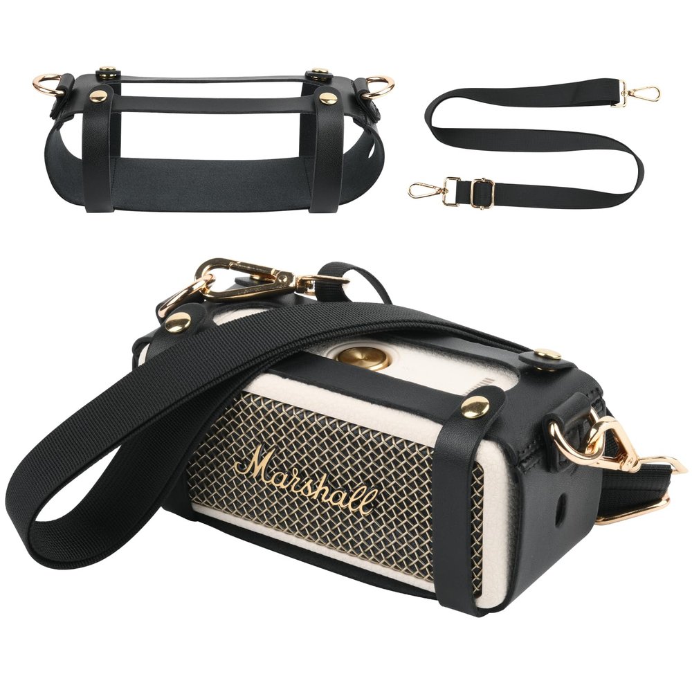 TXEsign Travel Carrying Strap Case for Marshall Emberton II Portable Speaker with Shoulder Strap Protective Cover Replacement Strap Carrying Pouch for Marshall Speaker