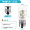 MIFLUS E17 LED Bulb Microwave Oven Appliance Light Bulb Super Power Saving Multiple Purpose Under Hood Over Stove Lights-3W(Equal to 40W Incandescent),380LM,6000K Daylight White-1 Pack view 2