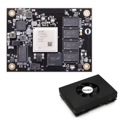 NewAlinx SoM ACU3EG: Xilinx Zynq UltraScale+ MPSOC SOM FPGA Core Board AI XCZU3EG (ACU3EG Core Board+Cooling Fan)