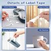 2-Set Label Maker Paper Replacement for Dymo Label Maker Refills 91330 Self-Adhesive White Paper Label Refill 12mm x 4m 1/2 x 13 Work with DYMO LetraTag Label Makers LT-100H LT-100T QX50 view 3