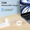 70W Magnetic 3 Mac Book Pro Charger- Compatible with MacBook pro 14 inch(2021-2023) & Mac Book Air 13/15 inch(2022-2024),Include 6.6FT USB C to 3 Braided Cable view 2