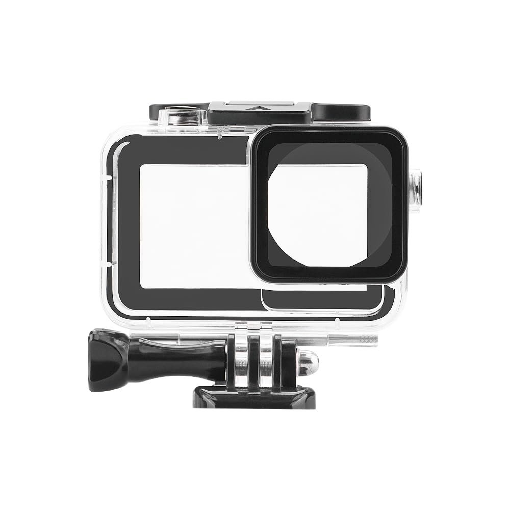 PALUMMA Waterproof Case for DJI Action 3/4 Camera, 40M/131FT Diving Housing Protective Shell Underwater Accessories KitBlack